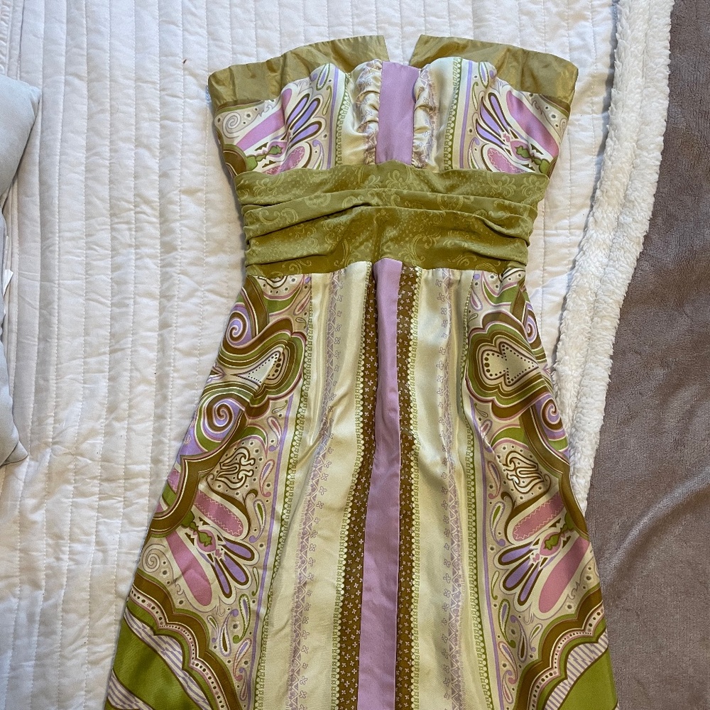 Nicole Miller Satin Midi
